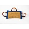 KLIN Small Bite Pillow With 3 Handles, French Linen With Leather, Soft 2 KLIN Small Bite Pillow With 3 Handles, French Linen With Leather, Soft -Dog Supplies Store 063 1