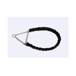 KLIN Braided Leather Collar With Chain -Dog Supplies Store 1521 wurger geflochten mit zugkette