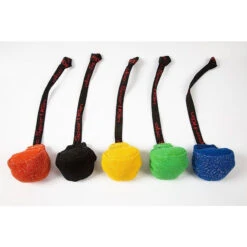 KLIN Puppy Tug / Ball With String, Padded French Linen