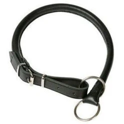 KLIN Round Leather Choke Collar With Buckle