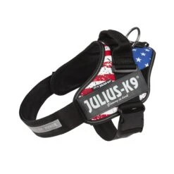JULIUS K9 IDC Powerharness Red-White-Blue USA Flag NEW DESIGN