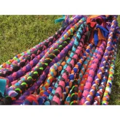 Hand Braided Dog Tug Leash, Fleece And Paracord For Walking, Agility Or Flyball CUSTOM MADE