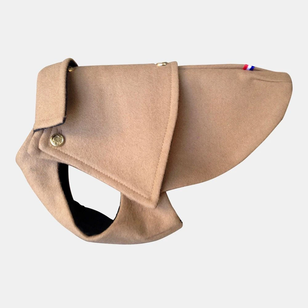 Luxury Dog Coat Camel Wool From Paris, France 3 Luxury Dog Coat Camel Wool From Paris, France