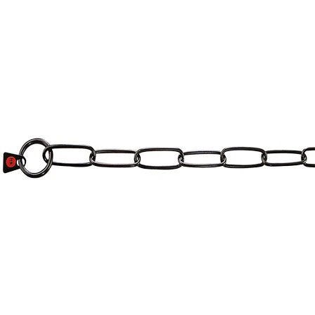 Sprenger Chain Collar Stainless Steel Black Long Link 3mm 3 Sprenger Chain Collar Stainless Steel Black Long Link 3mm