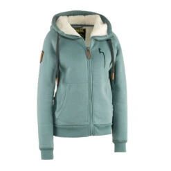 Dog Handler Winter Hoodie For Women, Aqua