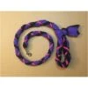 Hand Braided Dog Tug Leash With Clasp, Fleece And Paracord For Walking, Agility Or Flyball Purple Over Black With Fuchsia -Dog Supplies Store IMG 4629 1 27afeb9f 5d34 43a7 b2ca 56c54974c6e4