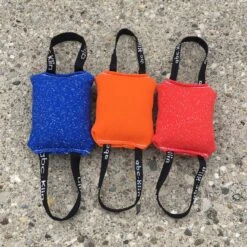 KLIN Small Puppy Pillow With 2 Handles, Padded French Linen, Soft