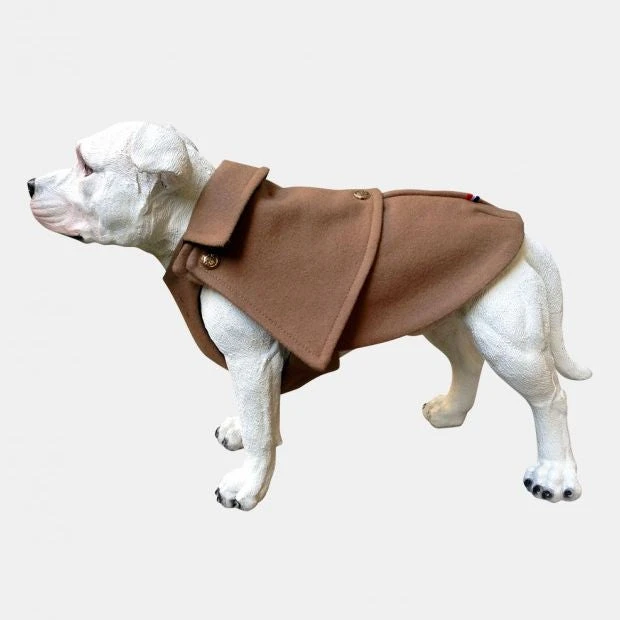 Luxury Dog Coat Camel Wool From Paris, France 4 Luxury Dog Coat Camel Wool From Paris, France - Image 2