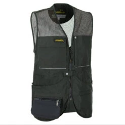 Dog Handler Vest SAHARA, With Mesh, Dark Green/gray