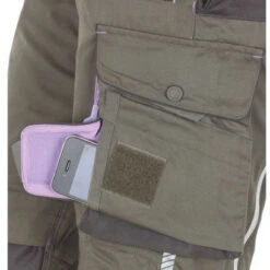 Work Pants For Dog Handlers (Women) Stone/Lavender -Dog Supplies Store Strauss Women gray PhonePocket