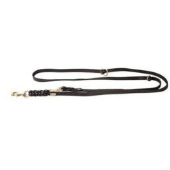 KLIN Soft Leather Leash, Adjustable, German Hunter Style, 15mm