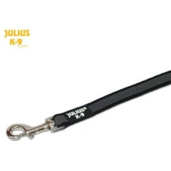 JULIUS K9 Anti-Slip Gripper Leash Black 2cm With Handle
