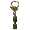 Key Chain Dumbbell Brass -Dog Supplies Store schlusselanhanger beissholz